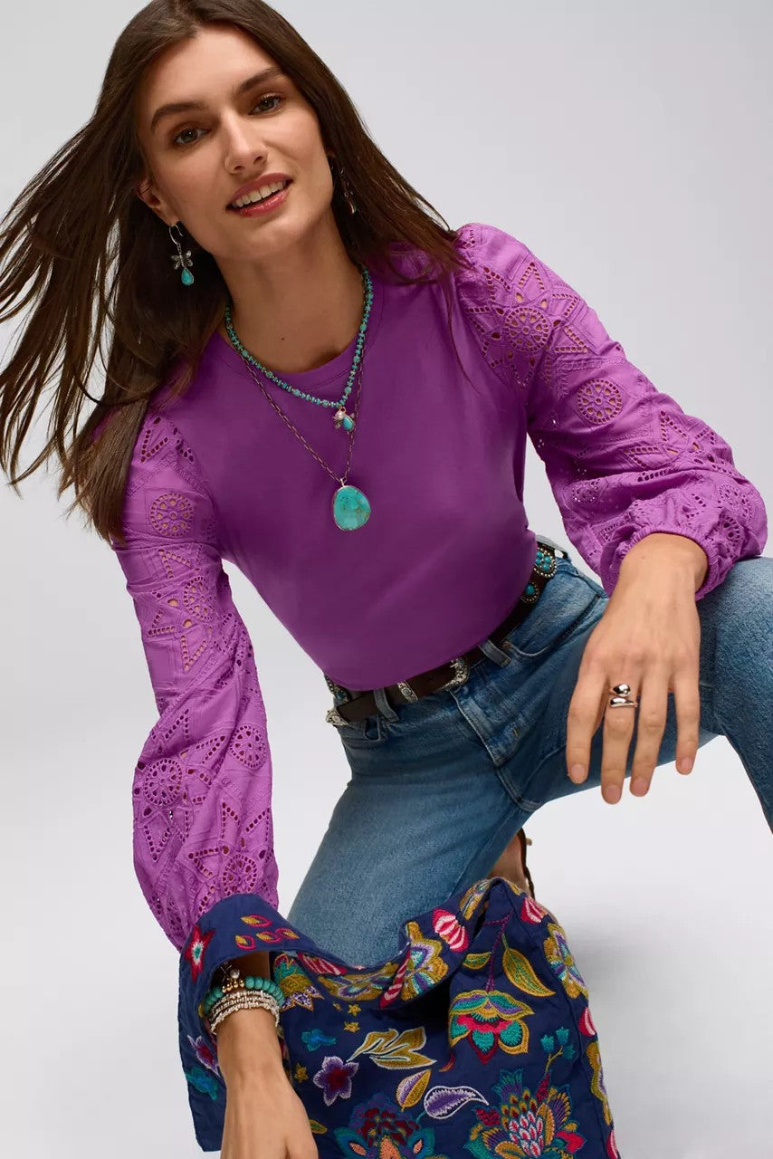 NORA LONG SLEEVE EASY TEE