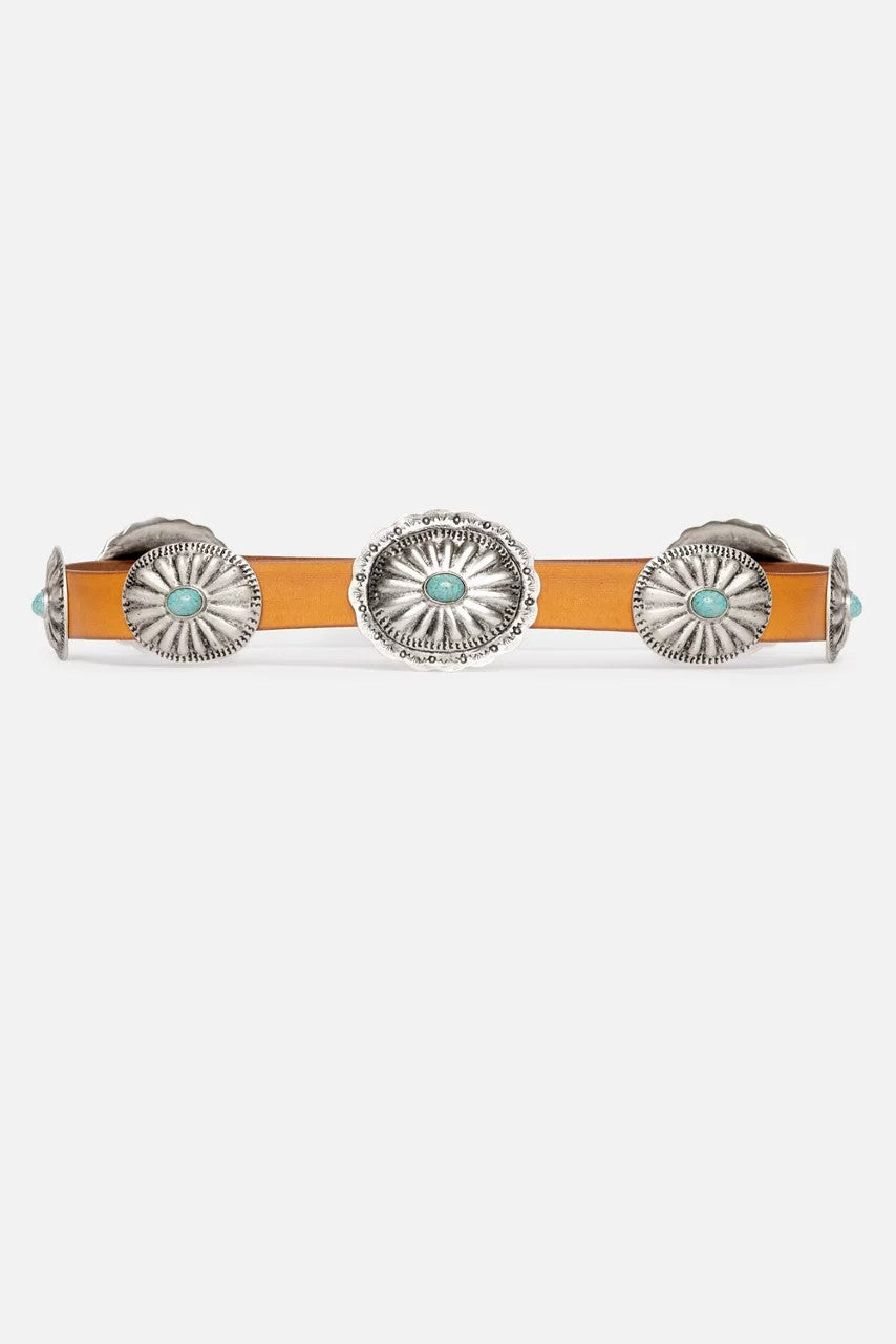 PETALO ITALIAN LEATHER CONCH BELT