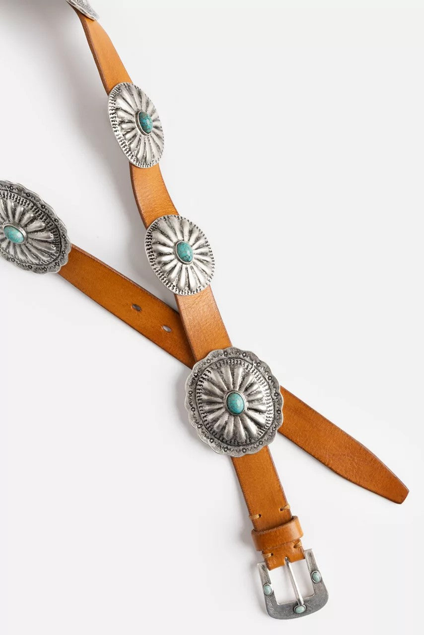 PETALO ITALIAN LEATHER CONCH BELT