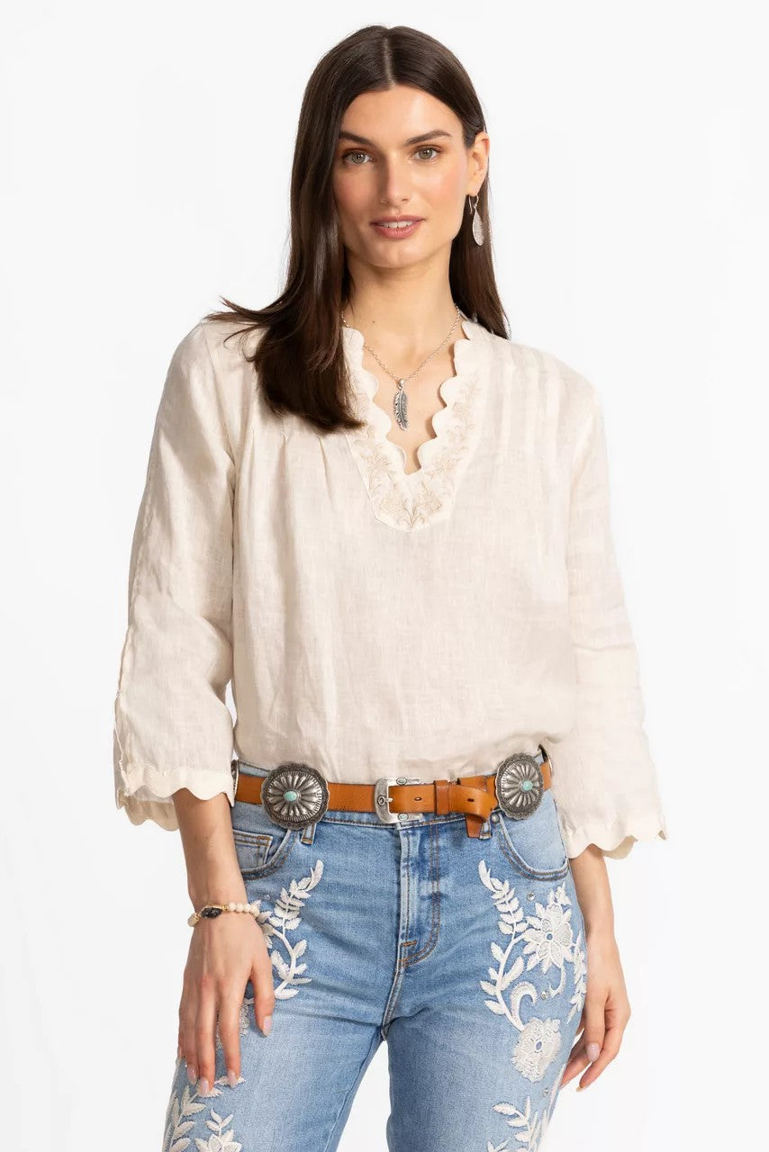 PETALO ITALIAN LEATHER CONCH BELT