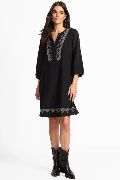 DOBBY PRINCESS SEAM DRESS