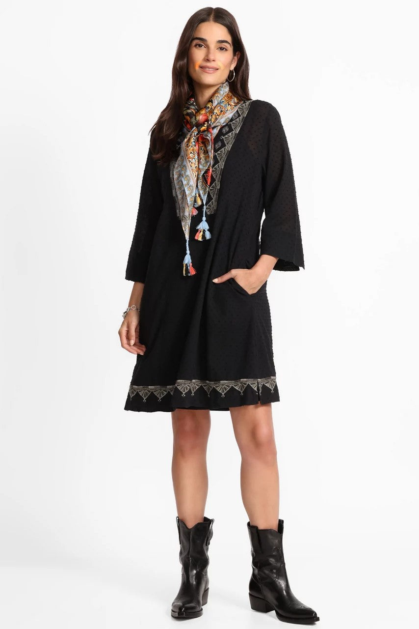 DOBBY PRINCESS SEAM DRESS