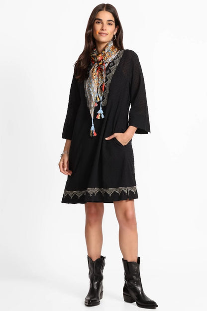 DOBBY PRINCESS SEAM DRESS