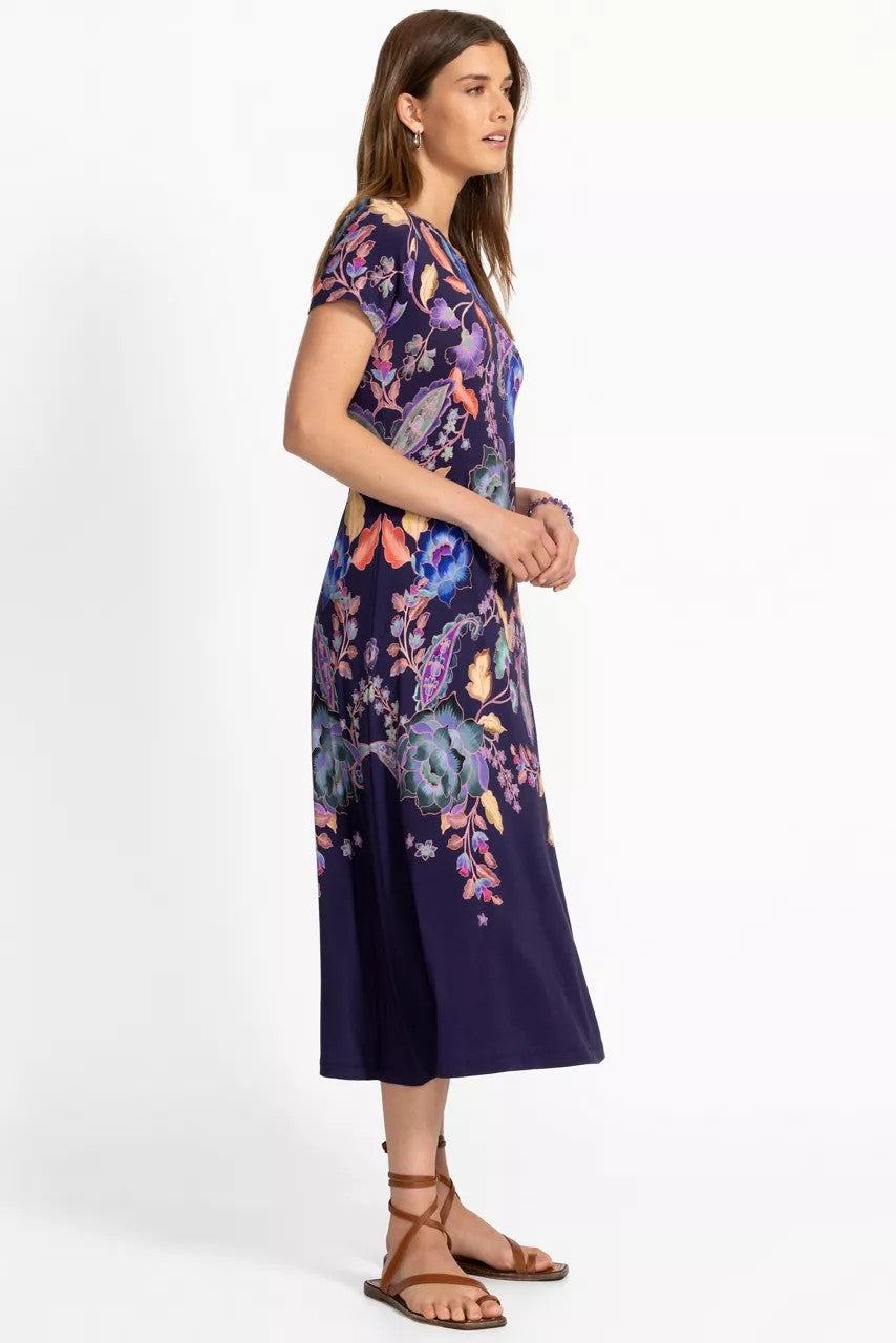 THE JANIE FAVORITE BOATNECK CAP SLEEVE DRESS
