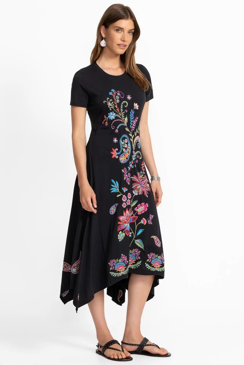 HANDKERCHIEF HEM KNIT DRESS