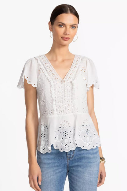 ELIZABETH PEPLUM BLOUSE