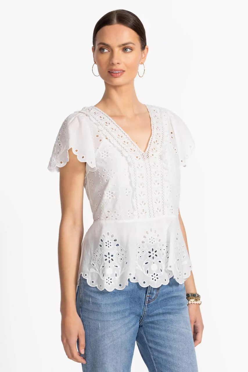 ELIZABETH PEPLUM BLOUSE