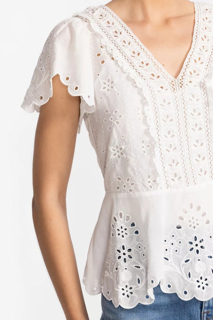 ELIZABETH PEPLUM BLOUSE