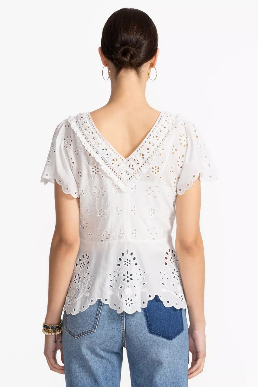ELIZABETH PEPLUM BLOUSE