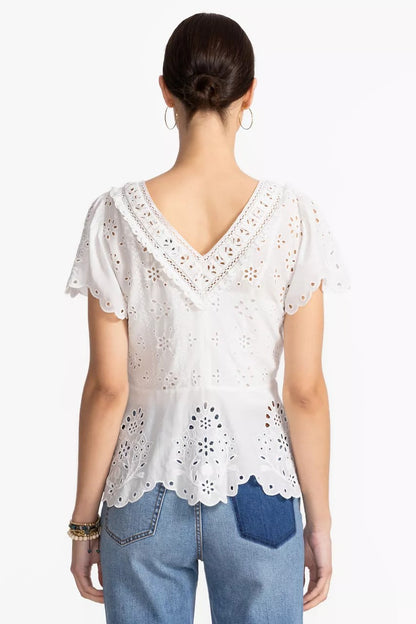 ELIZABETH PEPLUM BLOUSE