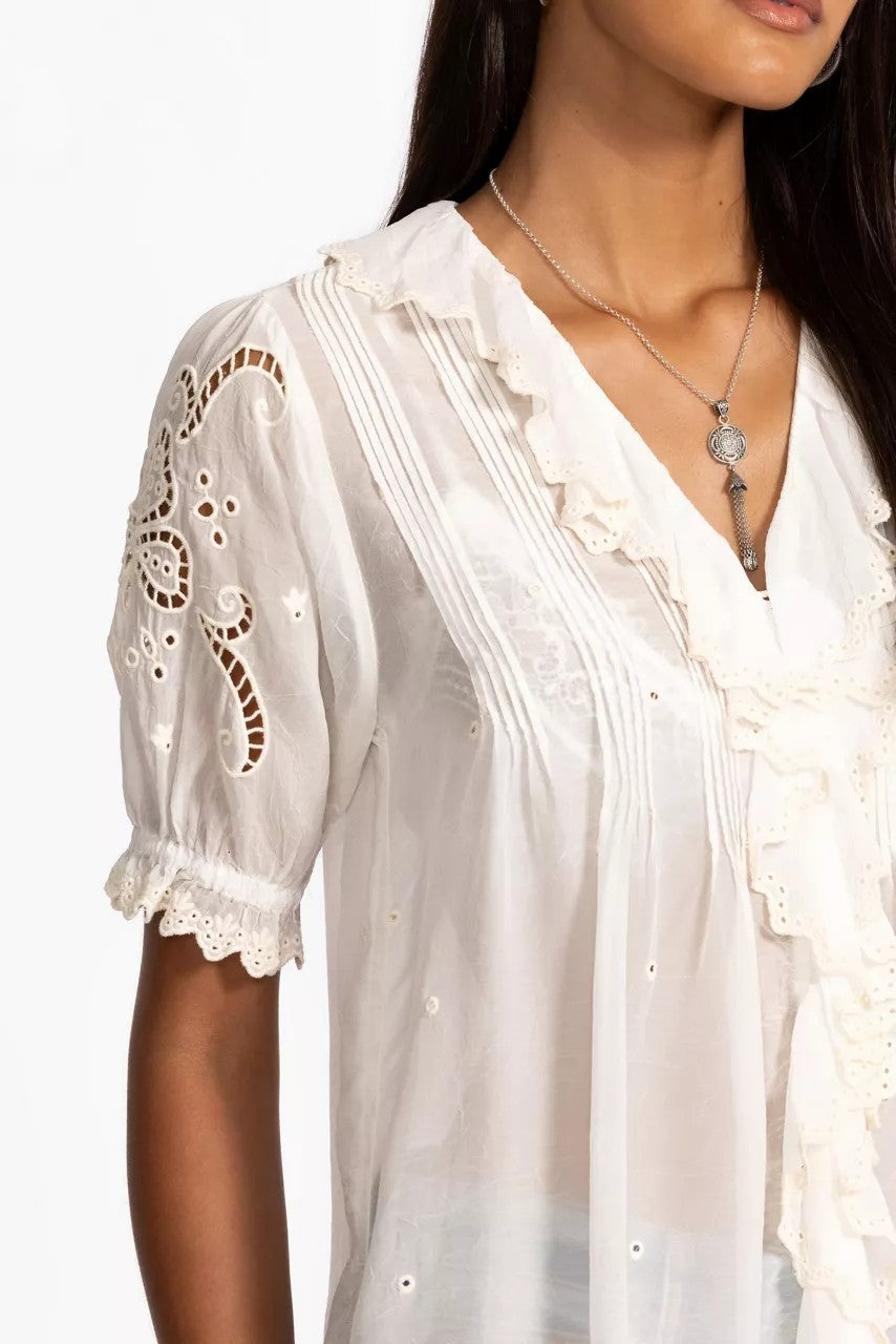 ANETTE RUFFLE BLOUSE