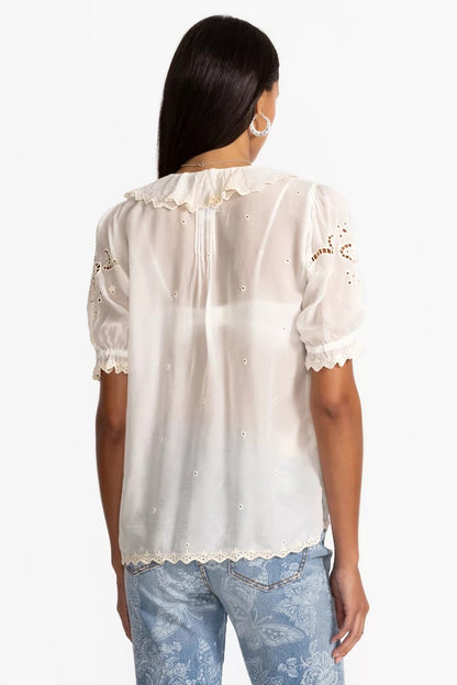 ANETTE RUFFLE BLOUSE