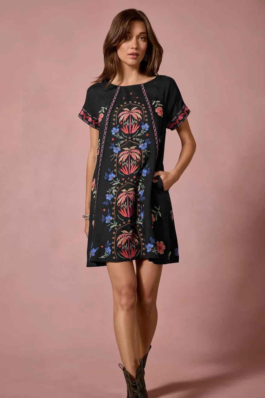 RAGLAN SEAMED DRESS