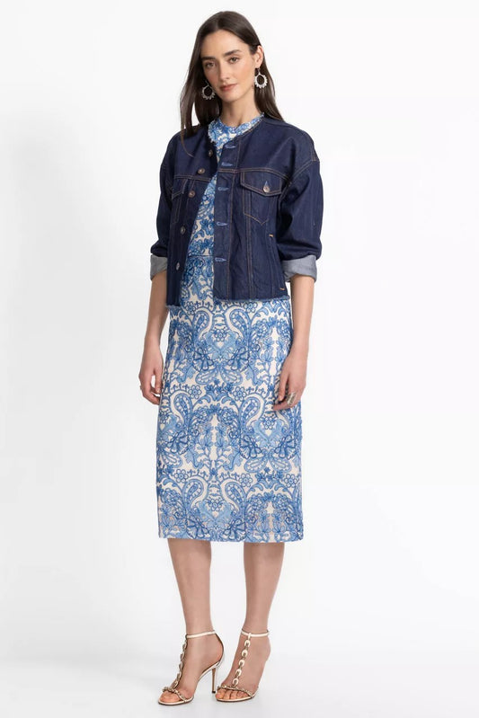 LIZANDREA MESH MIDI SKIRT