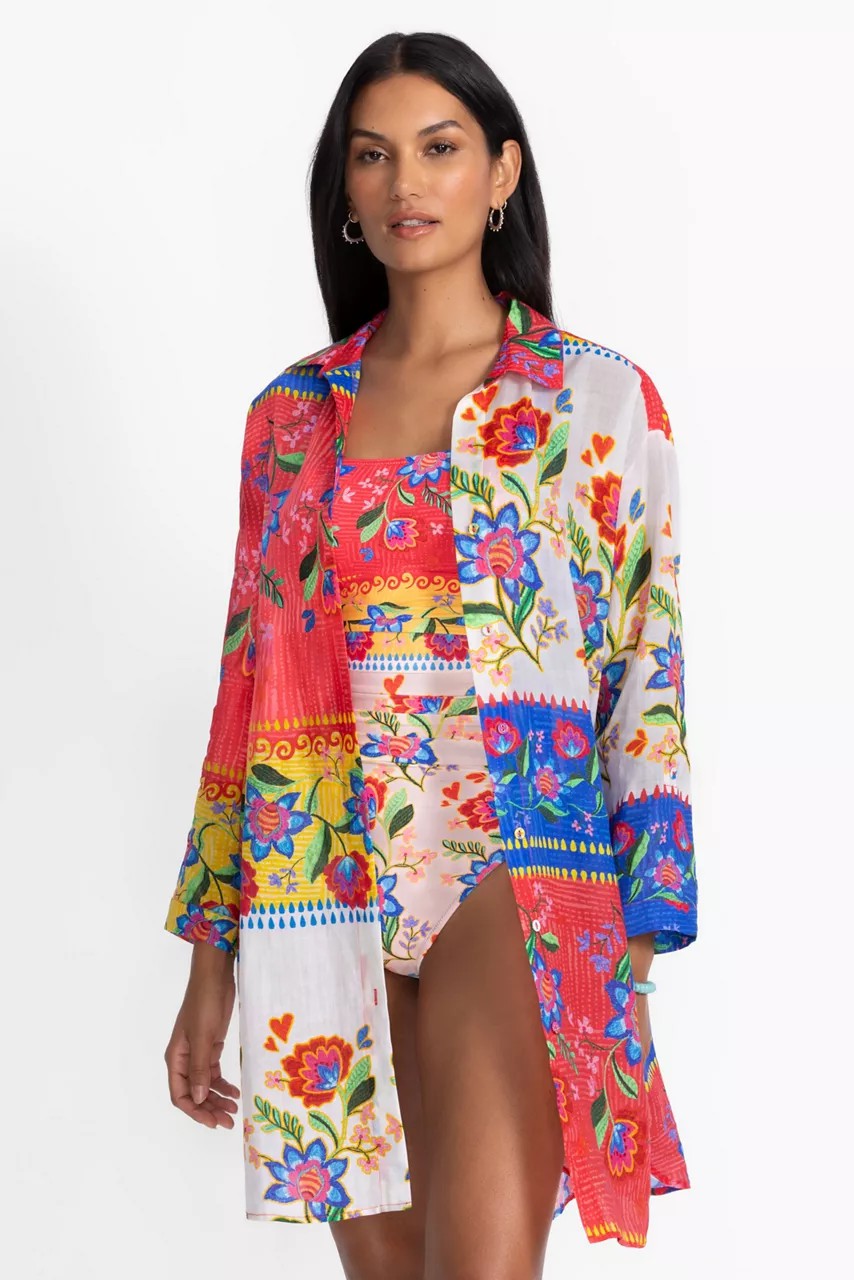 RUMBA BUTTON DOWN SHIRT DRESS