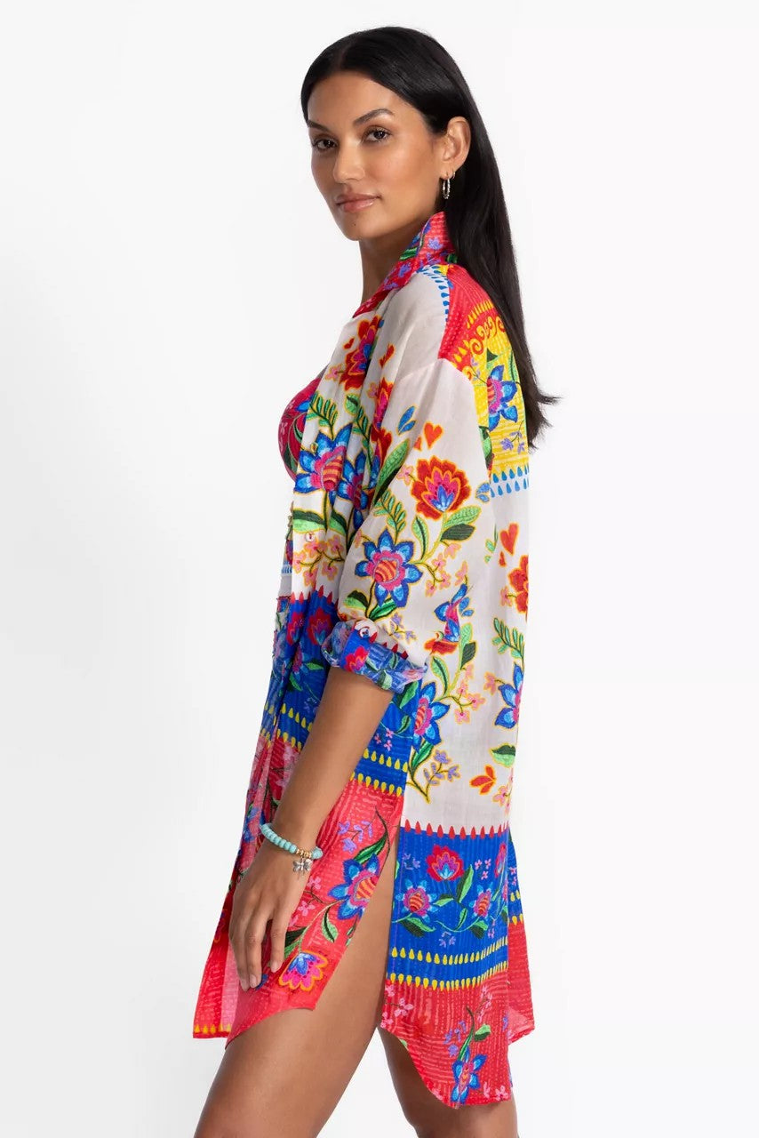 RUMBA BUTTON DOWN SHIRT DRESS