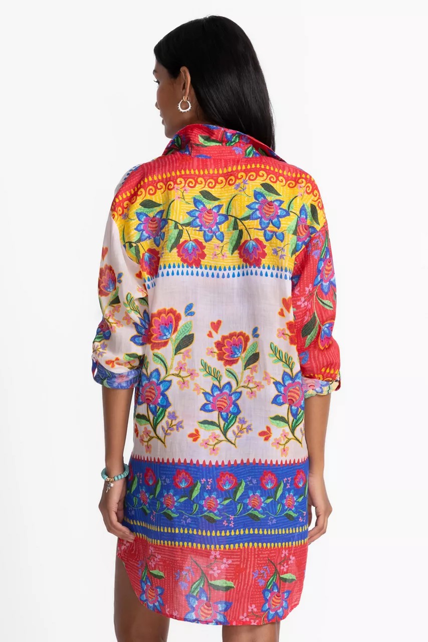 RUMBA BUTTON DOWN SHIRT DRESS
