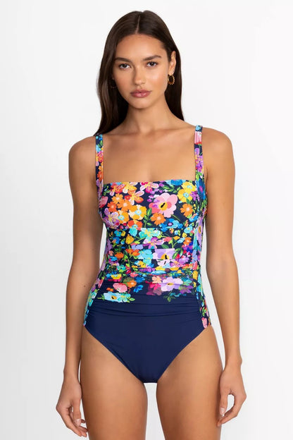 WILD BLOOM RUCHED ONE PIECE