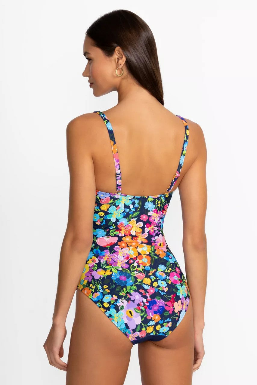 WILD BLOOM RUCHED ONE PIECE