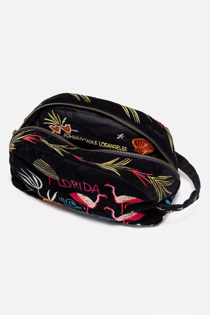 FLORIDA COTTON VELVET MAKEUP BAG