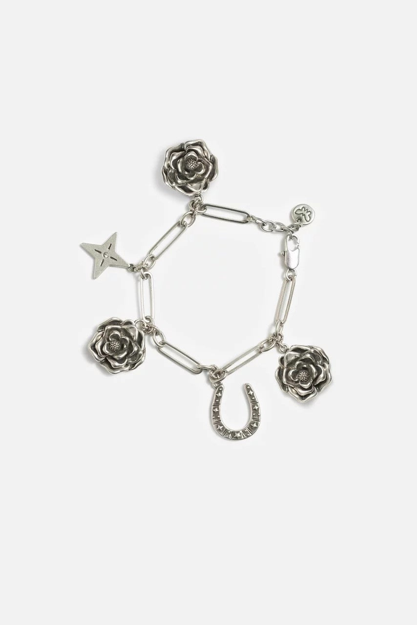 WESTERN ROSE CHARM BRACELET