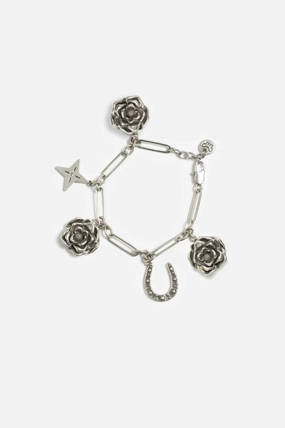 WESTERN ROSE CHARM BRACELET