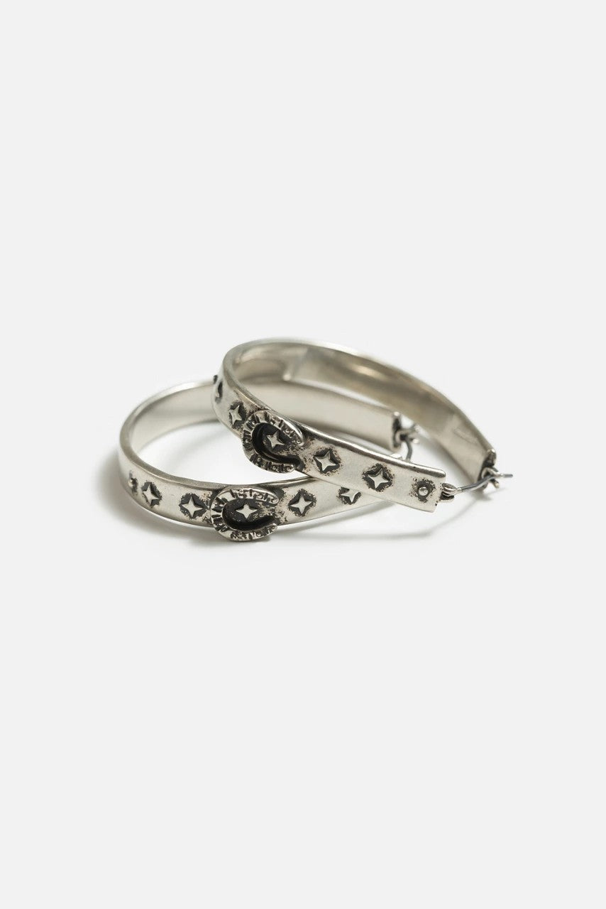 WESTERN HORSESHOE HOOP EARRINGS