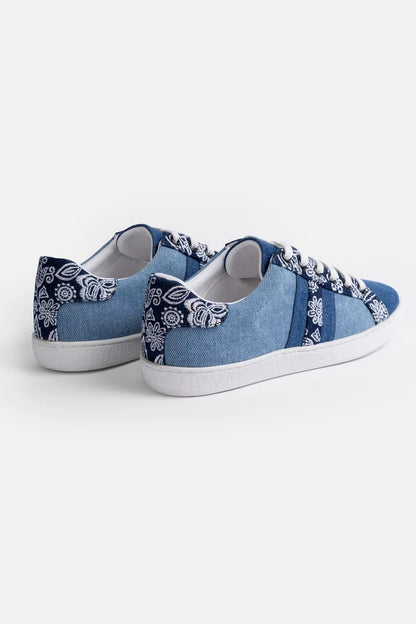 BANDANA EMBROIDERED DENIM SNEAKER