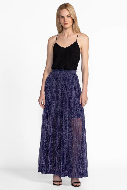 MONTEE PLEATED MAXI SKIRT