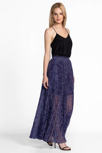 MONTEE PLEATED MAXI SKIRT