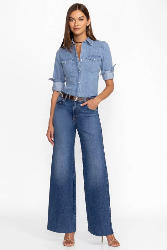 LUMIERE WIDE LEG JEAN